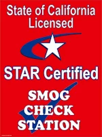State of California Certified Star Smog Station